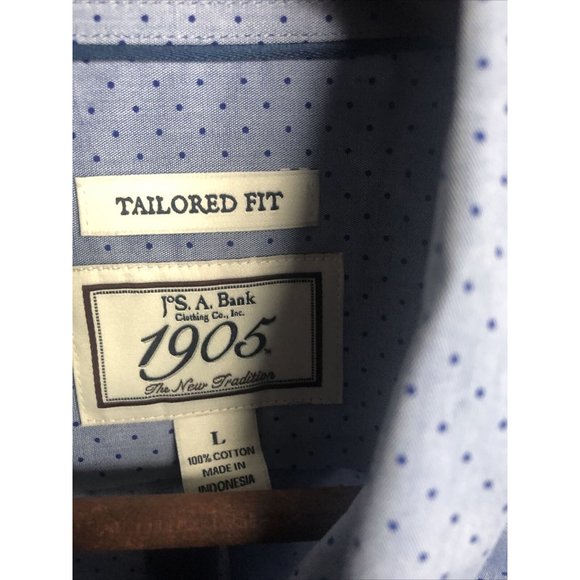 NWOT Jos. A. Bank Button Up Mens Large Long Sleeve - Picture 3 of 4